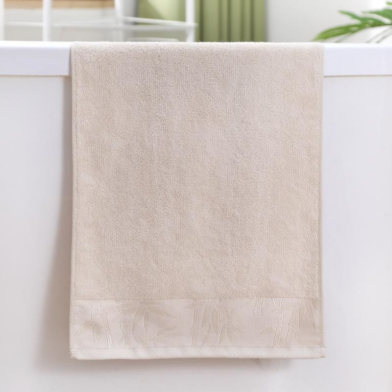 Yiran Furniture Bambusfaser Handtuch aus Bambuspulp, weich und schnell trocknend, B/H: 74 x 34 cm - Bild 1