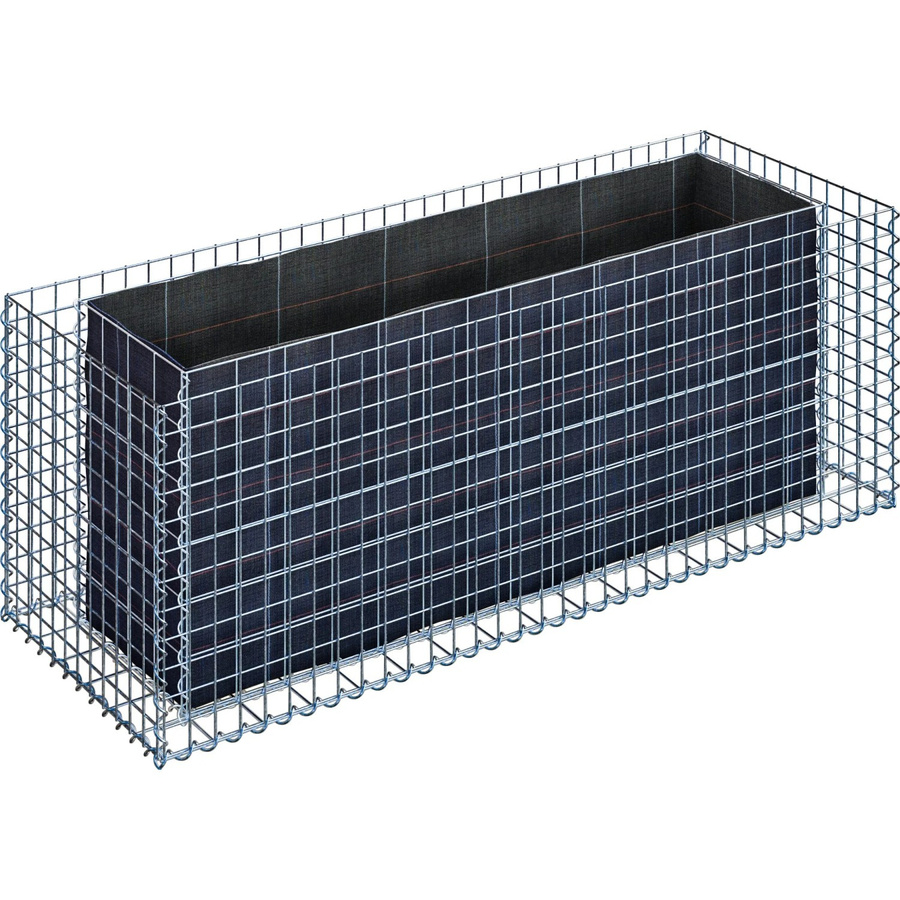 Gabiona Gabionen-Hochbeet aus Stahl in Silbergrau, B/T/H: 60 x 60 x 170 cm - Bild 2