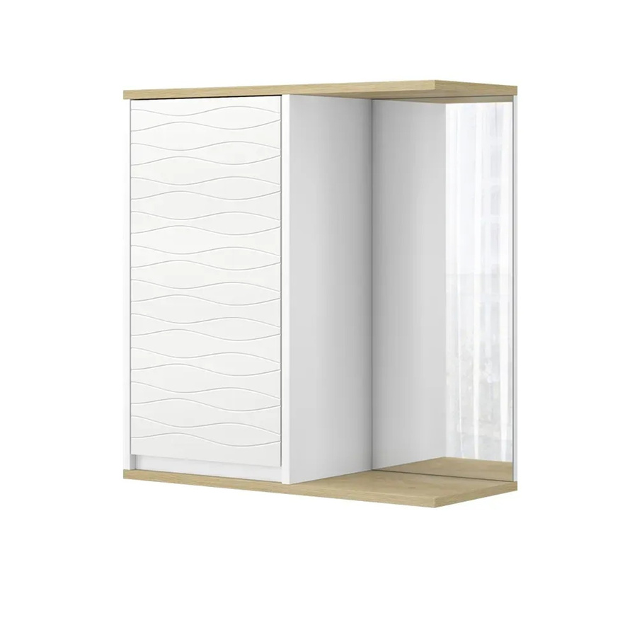 Vicco Bad Spiegelschrank Livia Weiß, B/H/T: 60 x 63 x 24 cm - Bild 1