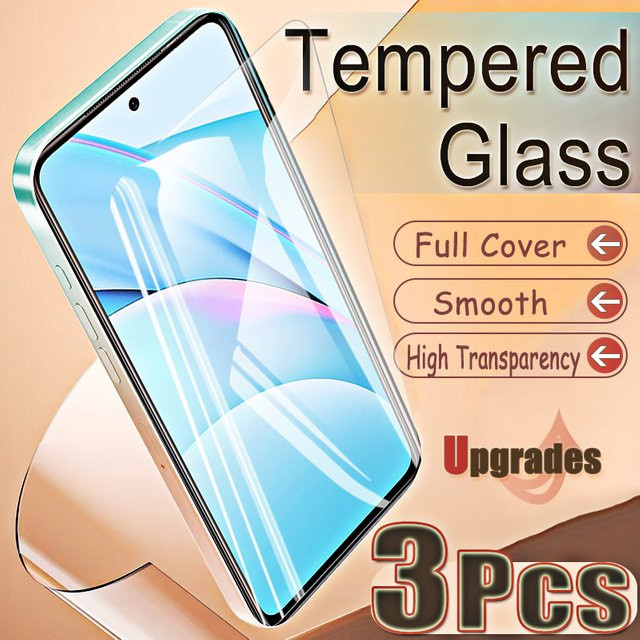 3er-Set gehärtetes Glas Displayschutzfolie für Xiaomi Mi 10T Lite 5G, transparent, mit Fingerabdruck-Entsperrung und vollständiger Abdeckung - Bild 1