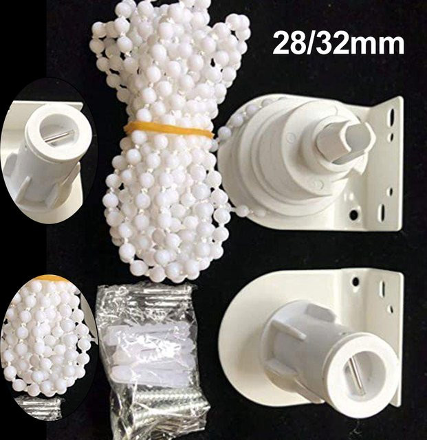 Reparatursatz für Rollo-Montage passend für 28 mm bis 32 mm Rohre in Weiß - Bild 1