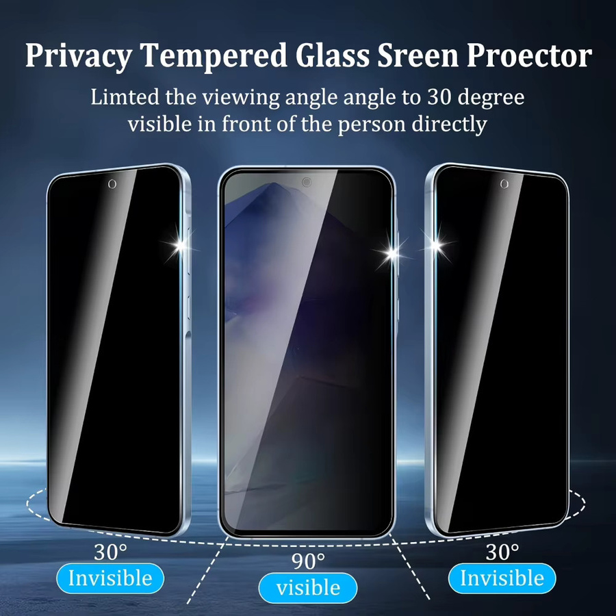 NNBILI 3er-Pack Sichtschutz Displayschutzfolie aus gehärtetem Glas für Samsung Galaxy S26 S25 S24 S23 S22 S21 Ultra und S24 Plus, transparent - Bild 2