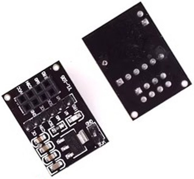 Sockel Adapterplatte für 8-poliges nRF24L01 drahtloses Transceiver-Modul in Schwarz oder Beige - Bild 1