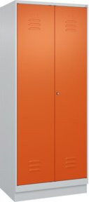 C+P Spind Classic PLUS mit 2 Abteilen, Sockel, Front in RAL 2004 Reinorange, H x B x T: 195 x 80 x 50 cm - Bild 1