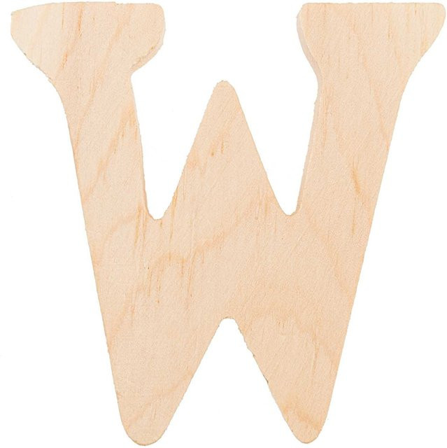 Rico Design Holz-Buchstabe Höhe: 8,0 cm, Breite: 6,5 cm, Tiefe: 1,5 cm - Bild 1