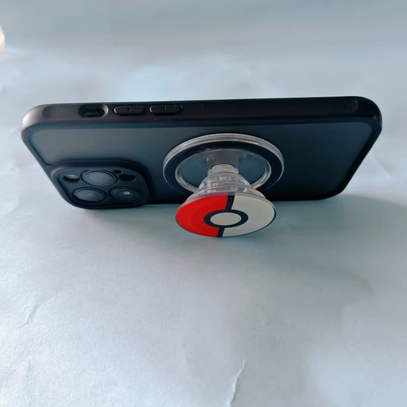 TAKARA TOMY Pokemon Pokeball Handygriffhalter in Rot als tragbarer Pop-Socket-Mobilständer für dein Smartphone - Bild 5