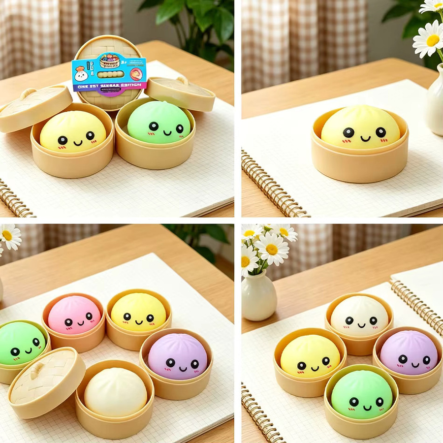 Bandai Blind Box Premium Simulations-Dumpling, Weiches Buntes Stressabbau-Spielzeug - Bild 2