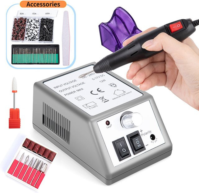 SCBWMG Elektrische Nagelfeile, Schwarz, Unisex - Bild 1