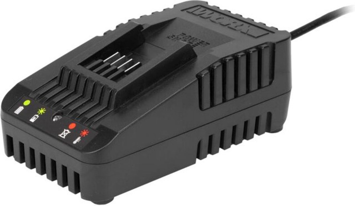 Worx PowerShare WA3880 Schnellladegerät für 20 V Akkus in Schwarz/Orange - Bild 2