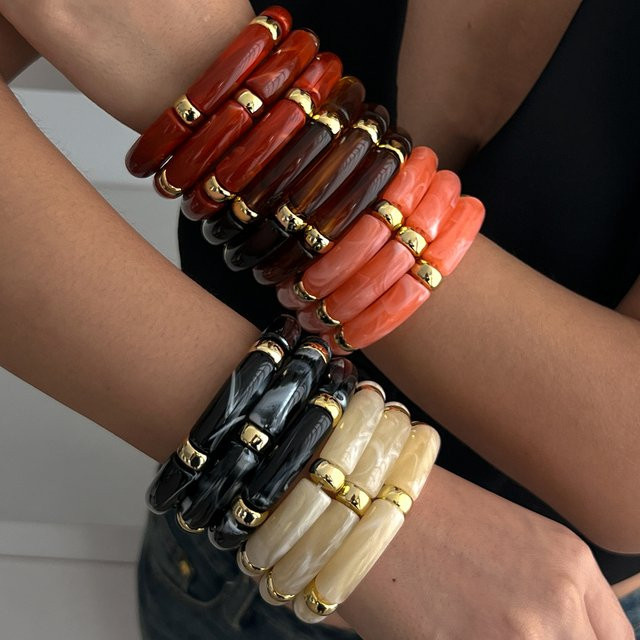 PuRui Armband, Kunststoff, Bunt, Damen, Vintage - Bild 1
