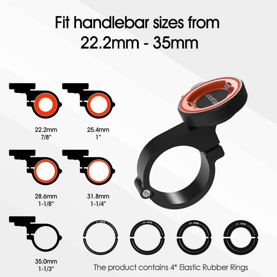 Sincetop Fahrrad Handyhalterung Quick Lock für Mountainbike, Motorrad und Rennrad in Schwarz - Bild 2