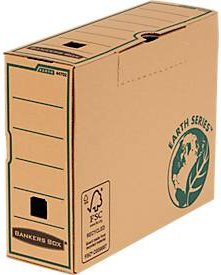 BANKERS BOX® Archivschachtel Serie Earth aus FSC-zertifiziertem Karton für A4+, braun, 20 Stück, B: 10 cm, T: 35 cm, H: 26 cm - Bild 1