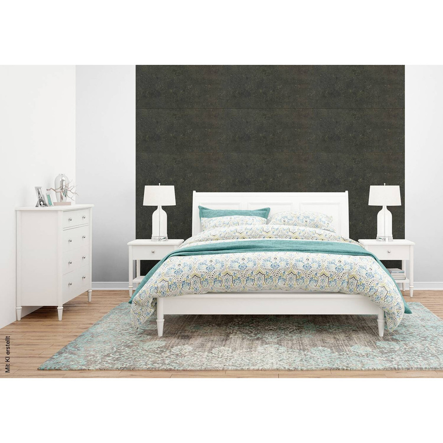 DECOSA Wandpaneel in Anthrazit mit Steinoptik aus Styropor, B/H/T: 50 x 50 x 0,3 cm - Bild 2