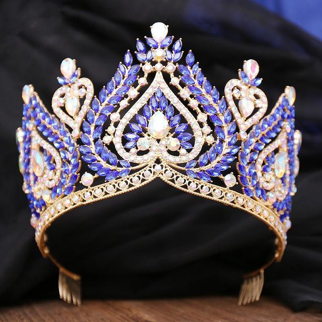 YIRAN Jewelry Diadem, Kristall, blue, Damen - Bild 1