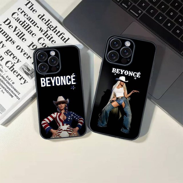S-Singer B-Beyonce Handyhülle mit starker magnetischer Anziehung in Schwarz für iPhone 12 13 14 15 16 Pro Max mini Plus - Bild 1