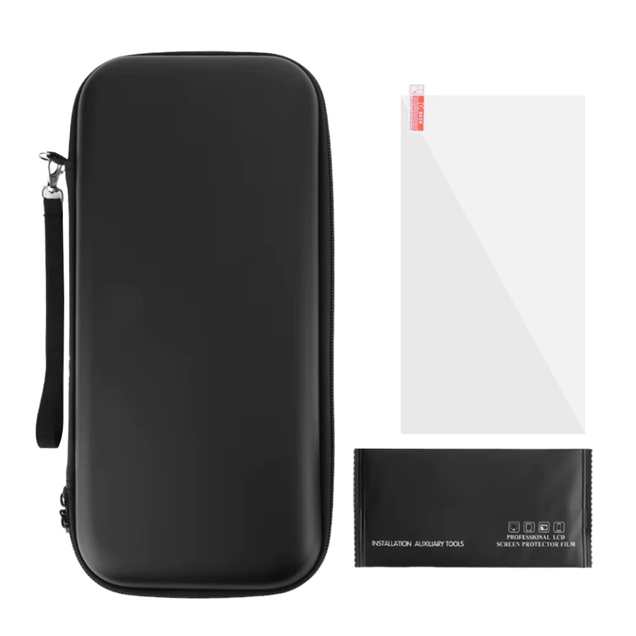Tragbare Aufbewahrungstasche für Nintendo Switch 2 in Schwarz mit Displayschutz und kratzfestem Reißverschluss aus PU-Material - Bild 7