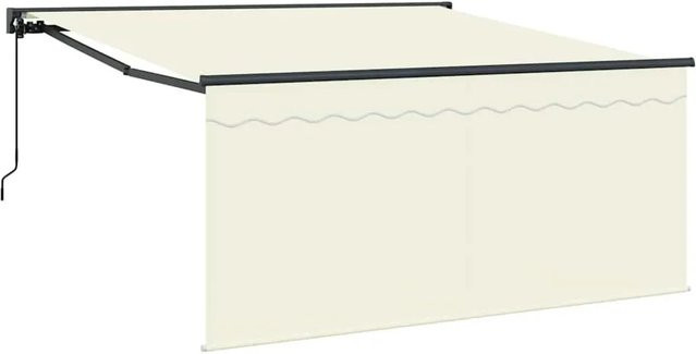 vidaXL Einziehbare Markise in Beige aus Polyester und Aluminium, B: 300 cm, T: 250 cm - Bild 1