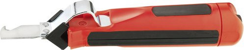 Connex Abmantelmesser mit Haken in Rot/Schwarz aus Metall und Kunststoff - Bild 1