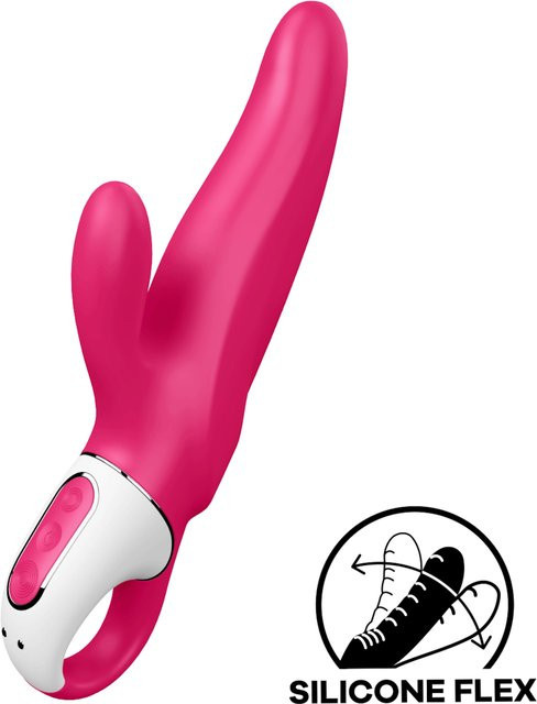 Satisfyer Mr. Rabbit Vibrator in Weiß und Pink, Länge: 22 cm - Bild 1