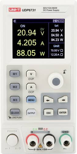 Uni-T UDP6731 Labornetzgerät in Weiß, einstellbar 0 - 80V und 0mA - 15A, 360W - Bild 1