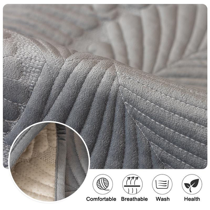 FebEr Jacquard-Decke als rutschfester Sofabezug in Beige, Breite: 90 cm, Tiefe: 90 cm - Bild 6