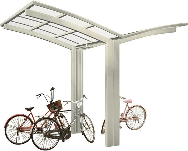 Ximax Einzelcarport Portoforte Mini Typ 60 in Edelstahl-Look, B x T: 404 x 253,8 cm, silberfarben - Bild 1