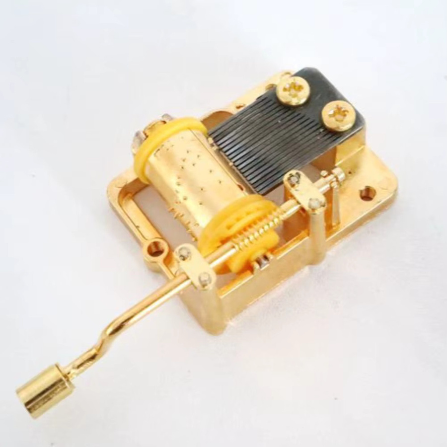 Goldener Musikbox-Mechanismus aus Metall als DIY-Ersatzteil für Handarbeiten und Reparaturen - Bild 3