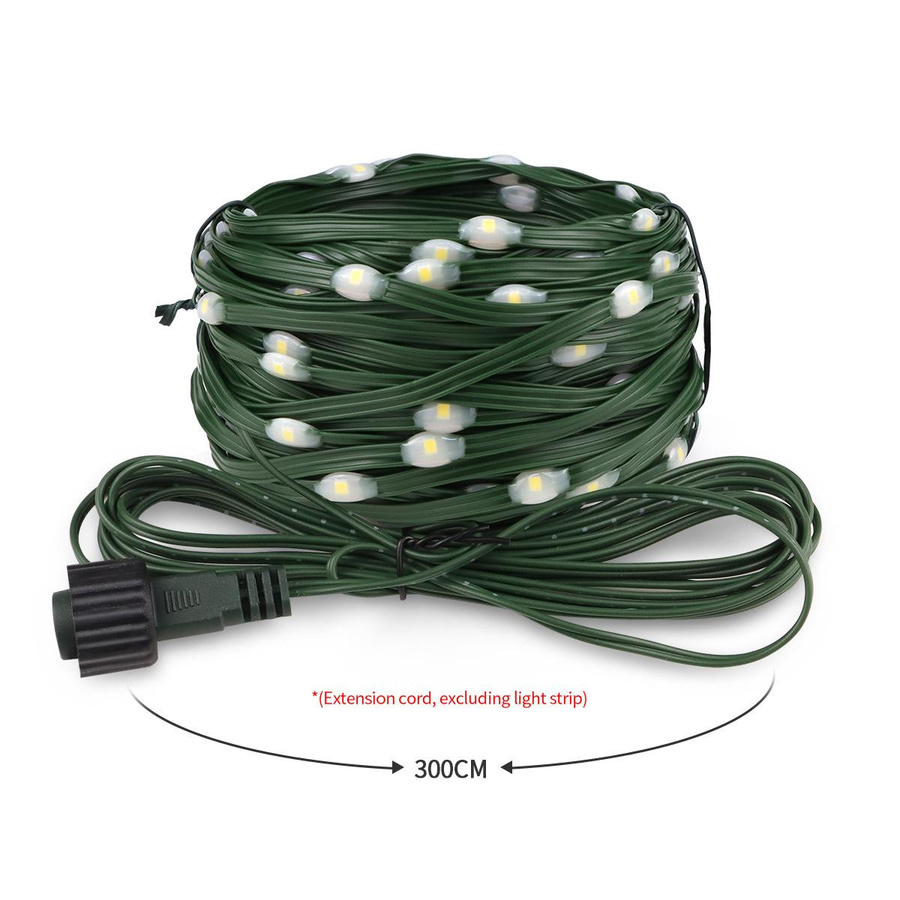 MALITAI Feen-Lichterkette warmweiß mit 24V Plug-In-Adapter, wasserdicht für Außenbereich, Garten und Hochzeit, Länge: 10 m - Bild 2