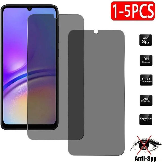 Sichtschutz Panzerglas aus gehärtetem Glas für OPPO Realme V3 4G A55 A57 A58 A58X A77 A78 5G in Schwarz - Bild 1
