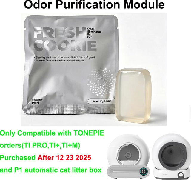 LITEKIPET 3er-Pack Haustier-Geruchsneutralisierer-Gel transparent, kompatibel mit Tonepie P1 TI PRO/TI+M Automatische Katzentoilette - Bild 1