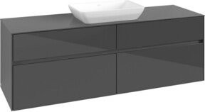V&B Waschtischunterschrank Collaro in Glossy Grey, B/T/H: 160 x 54,8 x 50 cm - Bild 1