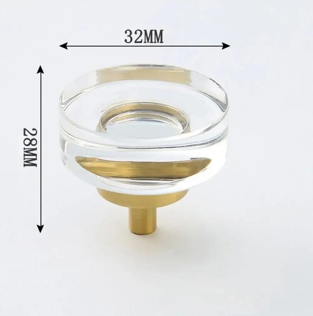 Luxuriöser Möbelgriff aus Kristallglas und Zink von Binchi Outdoor Product in Champagner und Transparent - Bild 1