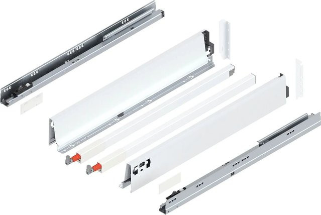Blum D-Reling Tandembox antaro Vollauszug Seidenweiß 550 mm 30 kg 1 Paar - Bild 1