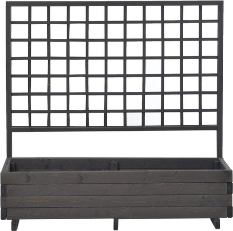 Gaspo Blumenkasten Hellbrunn mit Spalier in Vintage Grau, B/T/H: 136 x 37 x 140 cm