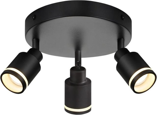 NETTLIFE Deckenstrahler aus Metall in Schwarz, modern und verstellbar mit GU10 Fassung - Bild 1