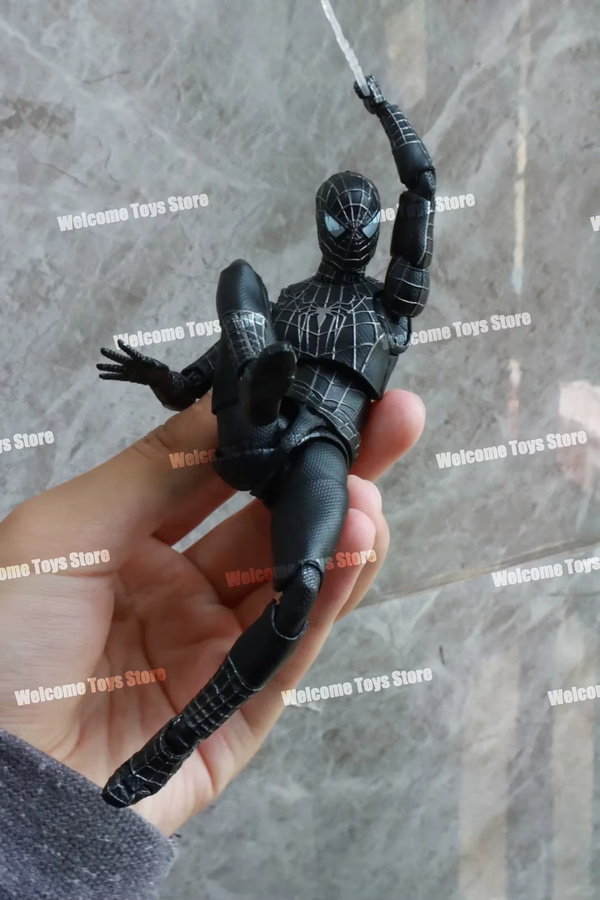 CT Toys Spiderman Symbiote Figur, Schwarzer Anzug Version, Actionfigur - Bild 3