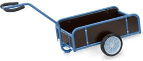 Fetra Handwagen mit Wänden 4107V in Blau aus Stahl - Bild 1