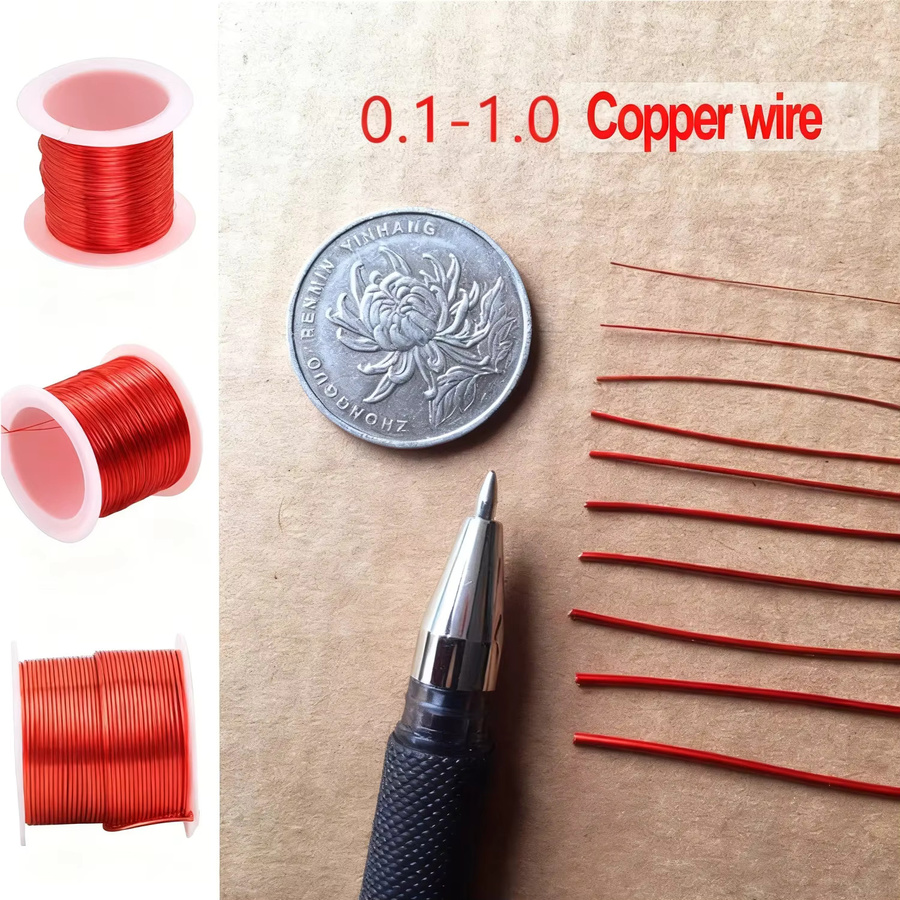 Roter emaillierter Kupferdraht für Präzisionsspulen und DIY-Elektronik, Durchmesser 0,1–1,0 mm - Bild 4