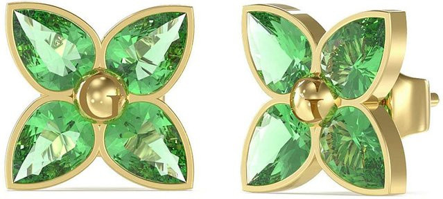 Guess Ohrstecker Edelstahl, Gold, Kristall, Damen - Bild 1