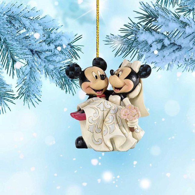 Mickey Mouse Weihnachtsbaumanhänger aus Kunststoff in Mehrfarbig als Deko-Ornament für Auto oder Tasche - Bild 1