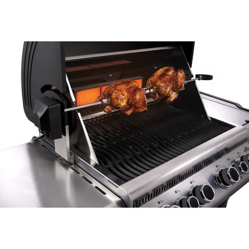 Napoleon Gasgrill Legend 485 in Silber mit 6 Brennern, Unterschrank und Grillfläche: Breite: 68 cm, Tiefe: 46 cm - Bild 3