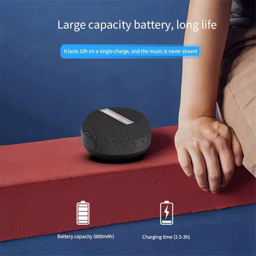 Tragbarer Bluetooth Lautsprecher AyeBeau Mini Sound Box mit Freisprecheinrichtung in Schwarz - Bild 2