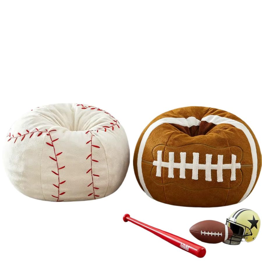 OTAUTAU Sitzsackbezug für Fußball, Basketball, Baseball und Rugby in Braun - Bild 3