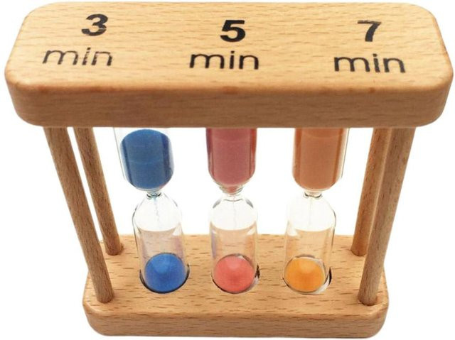 Kesoto Sanduhr in Multicolor für Kochen, Yoga und Spiele (3/5/7 Minuten) - Bild 1