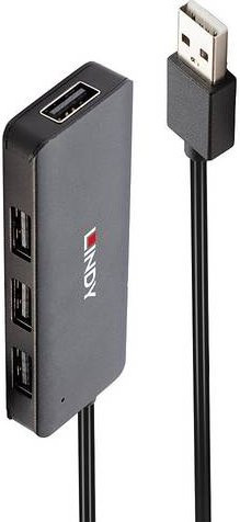 Lindy 4 Port USB 2.0 Hub Schwarz - Bild 2