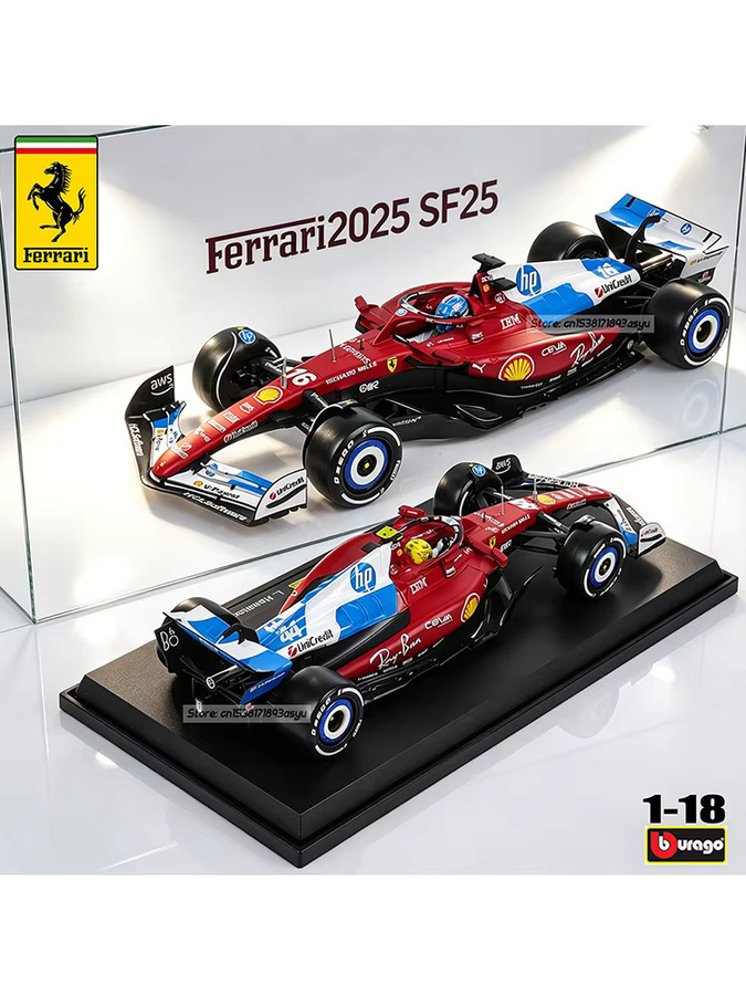Bburago Ferrari SF25 Miami Lackierung, Simulationsmodell, 1:18, ab 14 Jahren - Bild 5