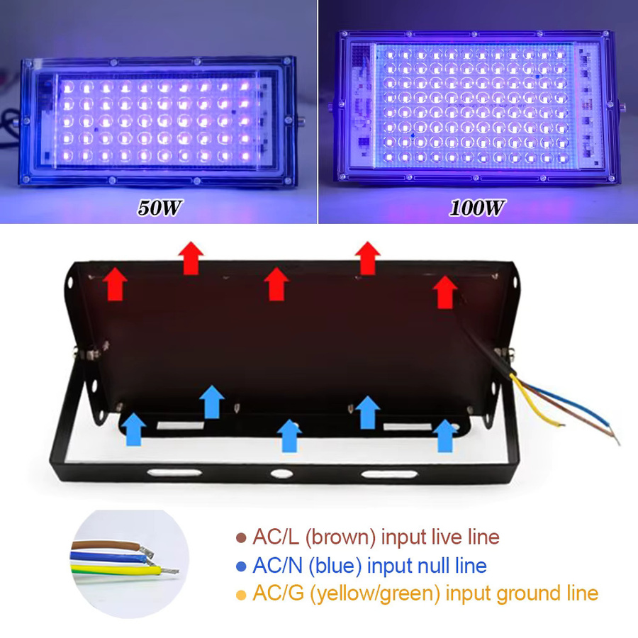 PARKSON LED UV-Flutlicht Schwarzlicht in Schwarz für Bühne und Party - Bild 3