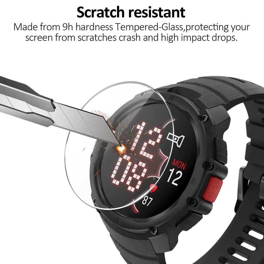 Polar Displayschutzfolie für Polar Series Smartwatch, Glas, Schwarz - Bild 3