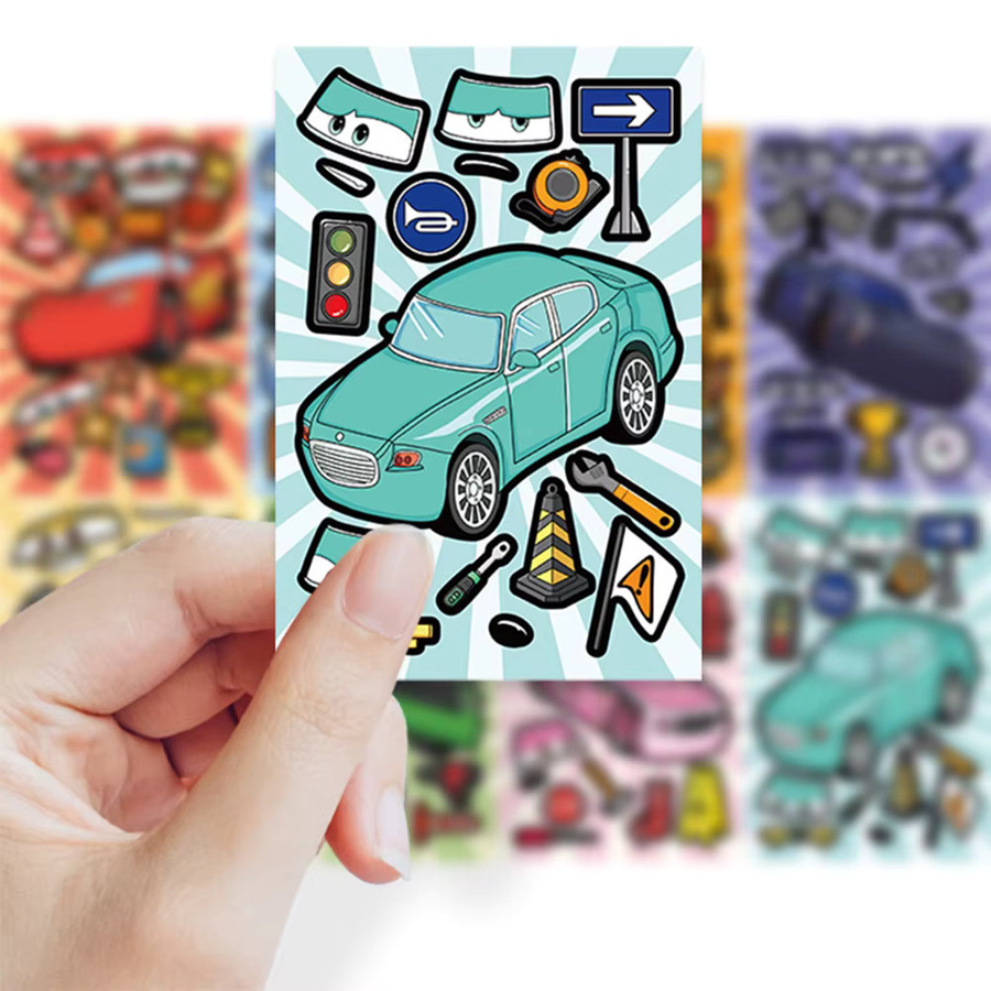 Disney Cars Lightning McQueen Puzzle-Aufkleber, Bunt - Bild 4