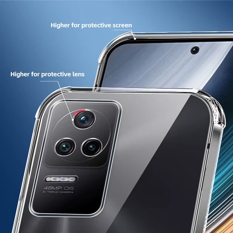 Stoßfeste Silikon TPU Handyhülle mit Airbag-Schutz für Honor Magic 6 Lite, Magic 5 Lite, Magic 6 und Magic 5 Pro in Transparent - Bild 1